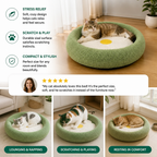 Flower Cat Scratcher Bed – Cozy 2-in-1 Scratching Lounge