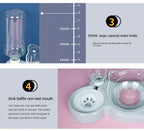 Durable Double Feeder for Food & Water for Cats & Dogs