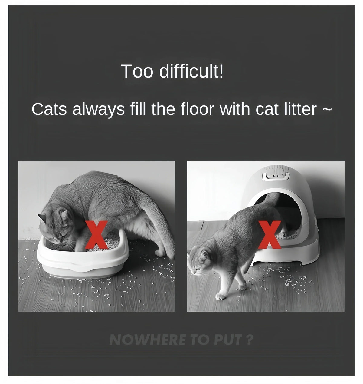 Waterproof Non-Slip Cat Litter Mat – Double Layer & Easy Clean Design