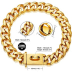 19mm Cuban Link Dog Collar