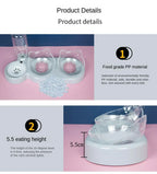 Durable Double Feeder for Food & Water for Cats & Dogs
