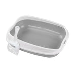 Semi-Enclosed Cat Litter Box