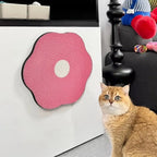 Flower Shape Wall-Mounted Cat Scratching Board – Space-Saving
