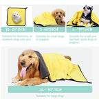 Quick Drying Dog & Cat Towels - Soft, Absorbent Fiber Towels