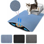 Waterproof Non-Slip Cat Litter Mat – Double Layer & Easy Clean Design