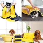Quick Drying Dog & Cat Towels - Soft, Absorbent Fiber Towels
