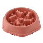 Pet Slow Feeding Bowl - Anti-Choking, Non-Slip Bowl for Cats & Dogs