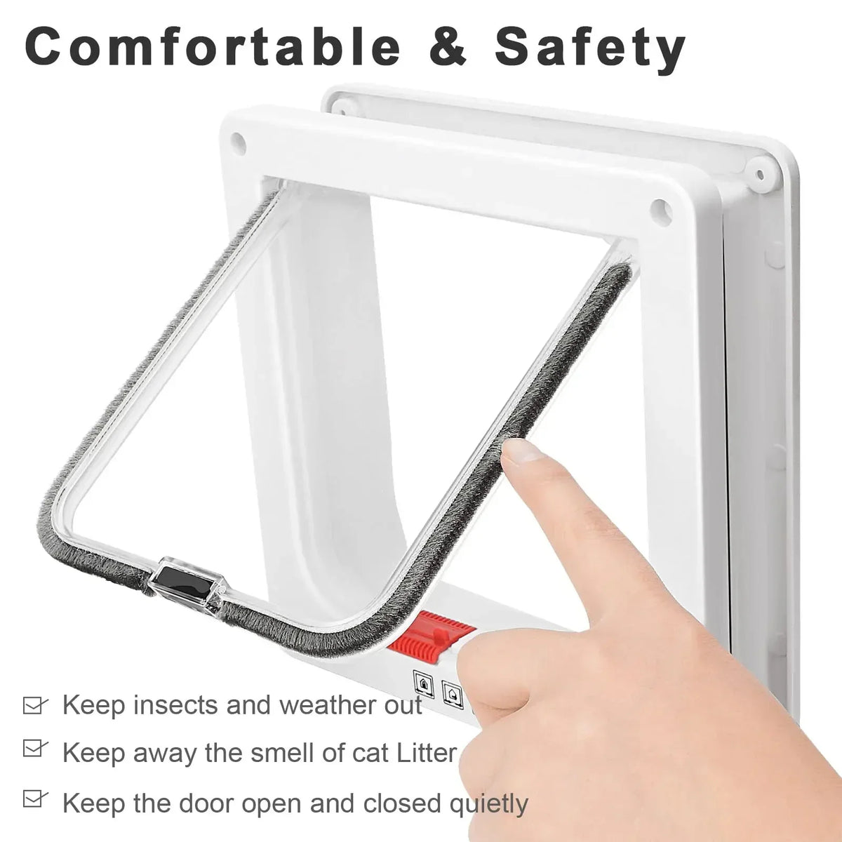 4-Way Locking Weatherproof Cat Door