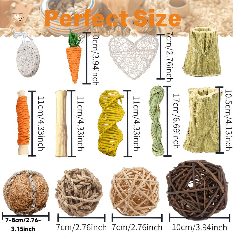 Natural Chew Toy Set